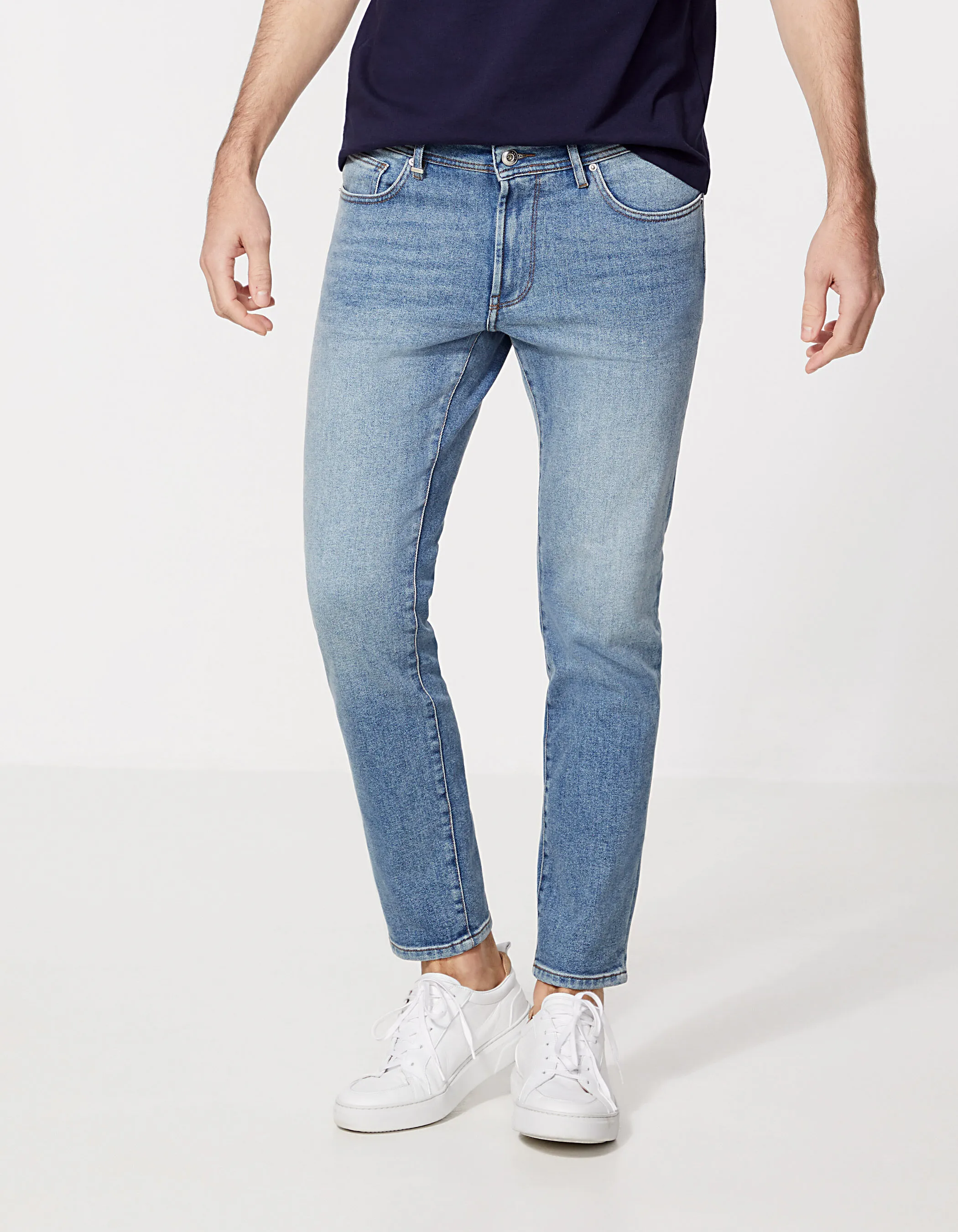 Jean SLIM marine dirty Mykonos IKKS BETTER Homme