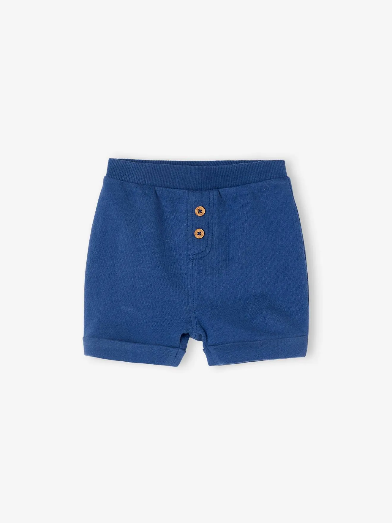 Lot de 2 shorts en molleton bébé vert d'eau - Vertbaudet