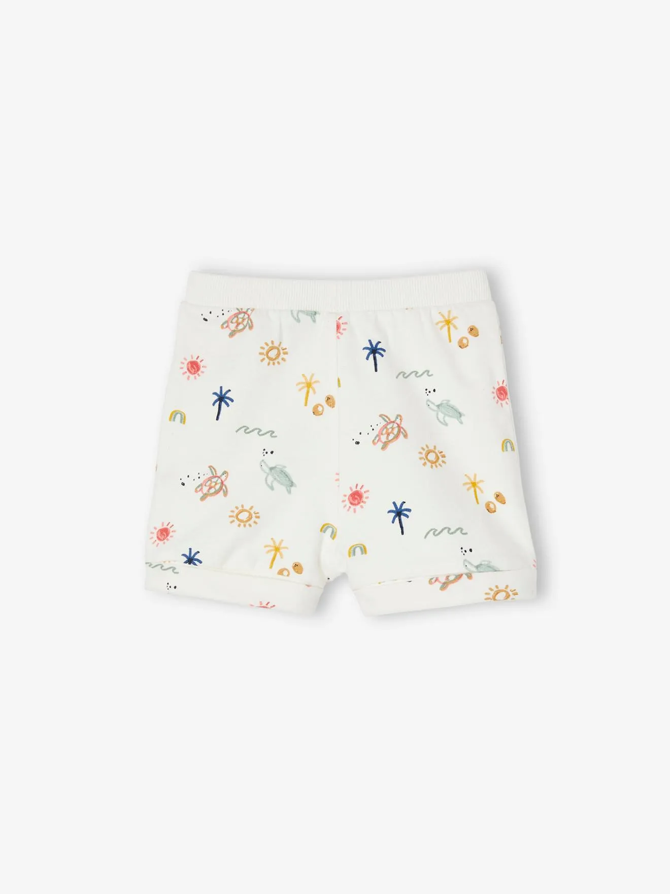 Lot de 2 shorts en molleton bébé vert d'eau - Vertbaudet