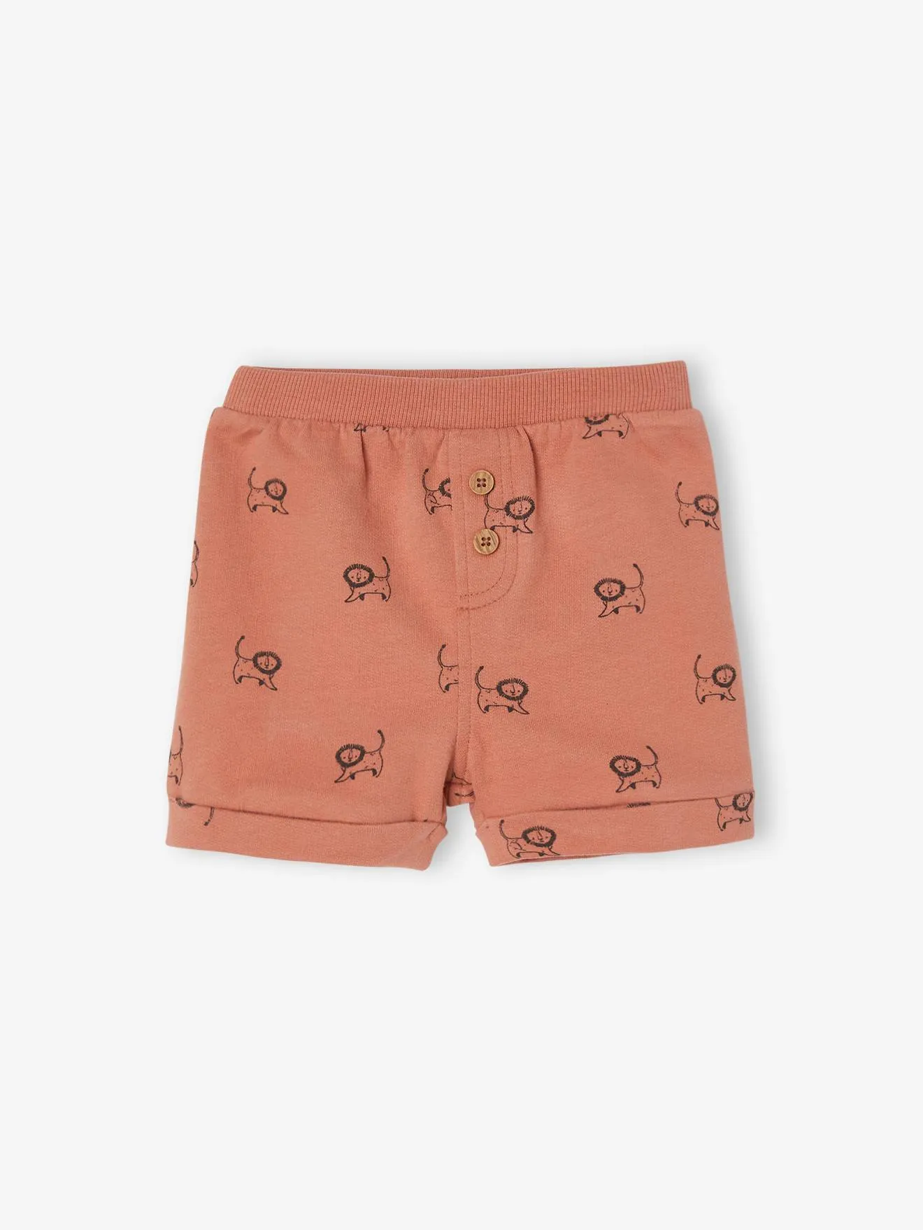 Lot de 2 shorts en molleton bébé vert d'eau - Vertbaudet