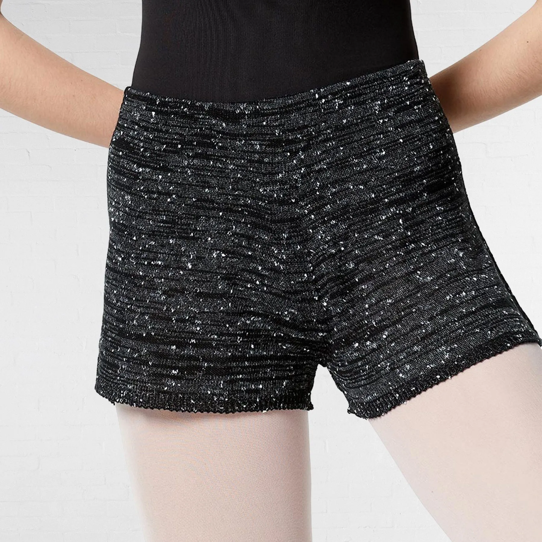 Lulli Knitted Raw Melange Warm Up  Shorts