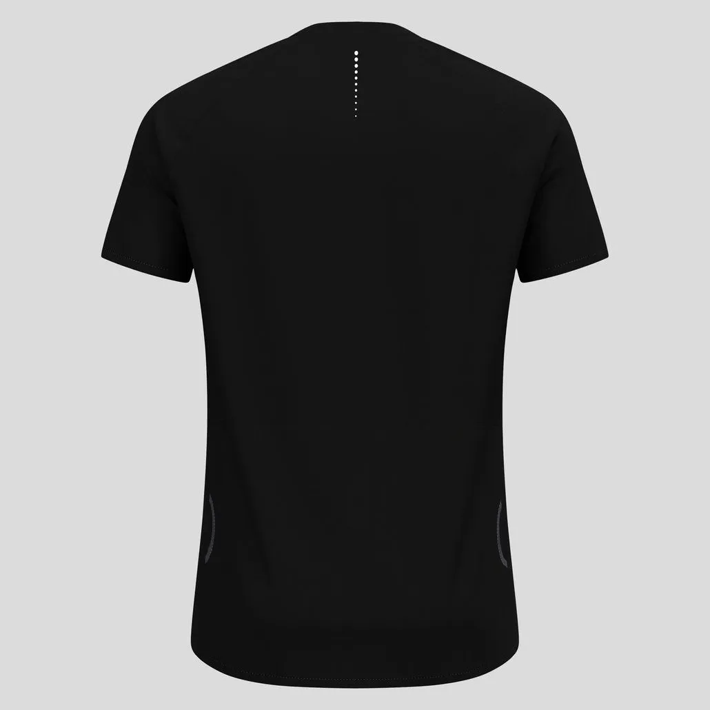 ODLO T-SHIRT CREW NECK S/S 1/2 ZIP X-ALP TRAIL Homme BLACK