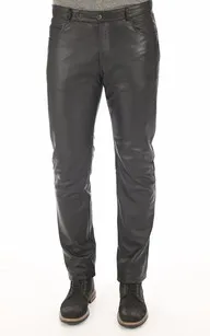 Pantalon cuir agneau noir La Canadienne - La Canadienne - Pantalons / shorts Cuir Noir