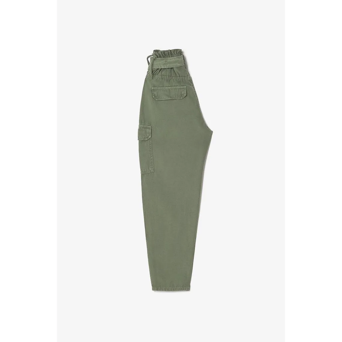 Pantalon loose, large MILA vert en coton | 3 Suisses