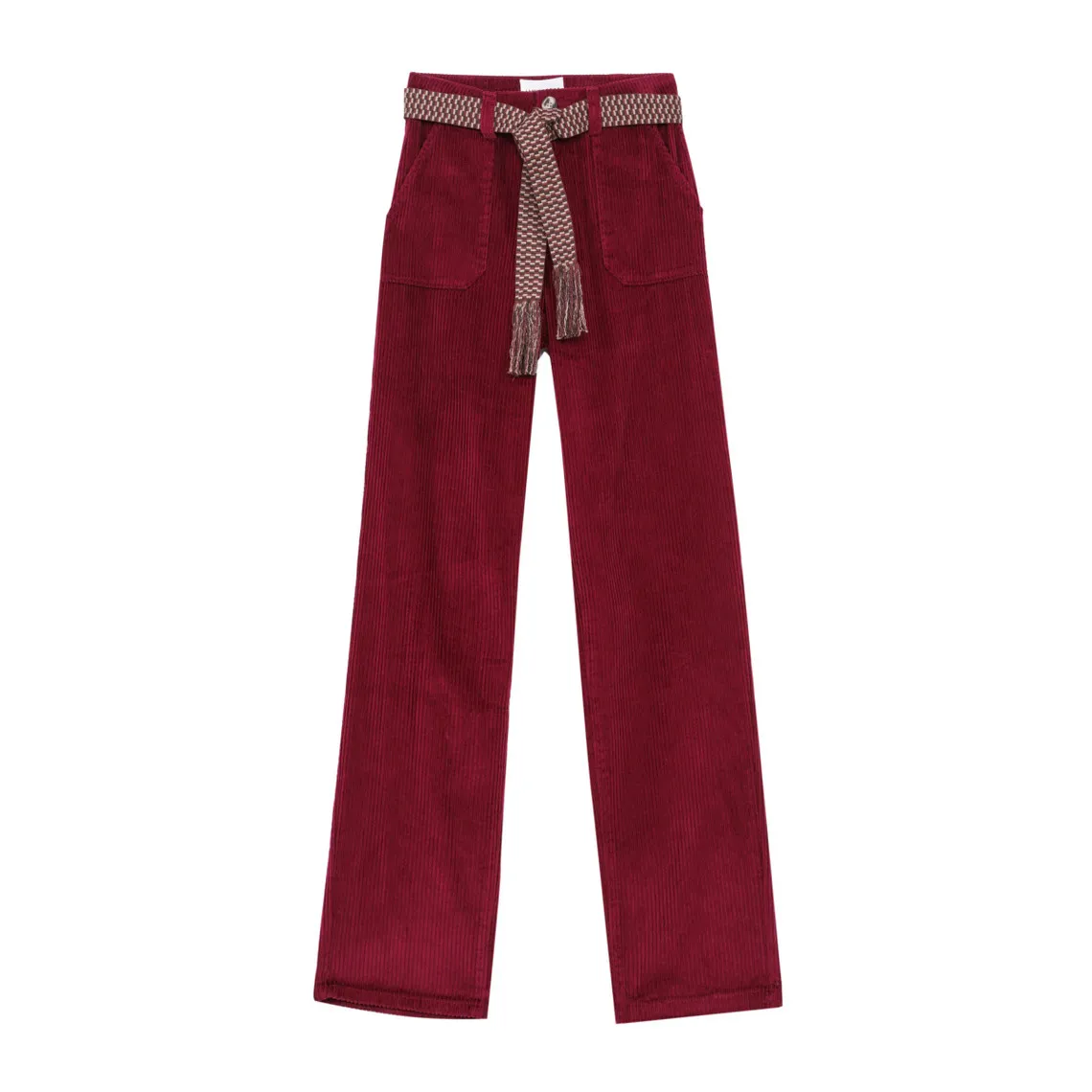 Pantalon MARISOL - Framboise Cuite bordeaux en coton | 3 Suisses