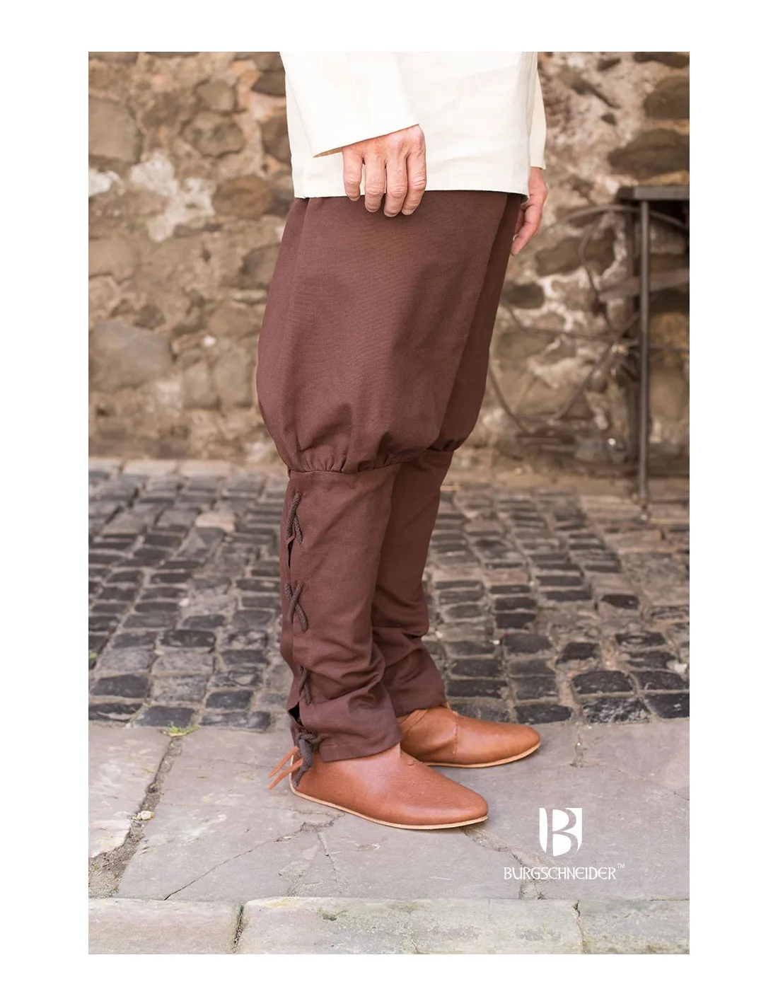 Pantalon médiéval Wigbold, marron ⚔️ Boutique Épées