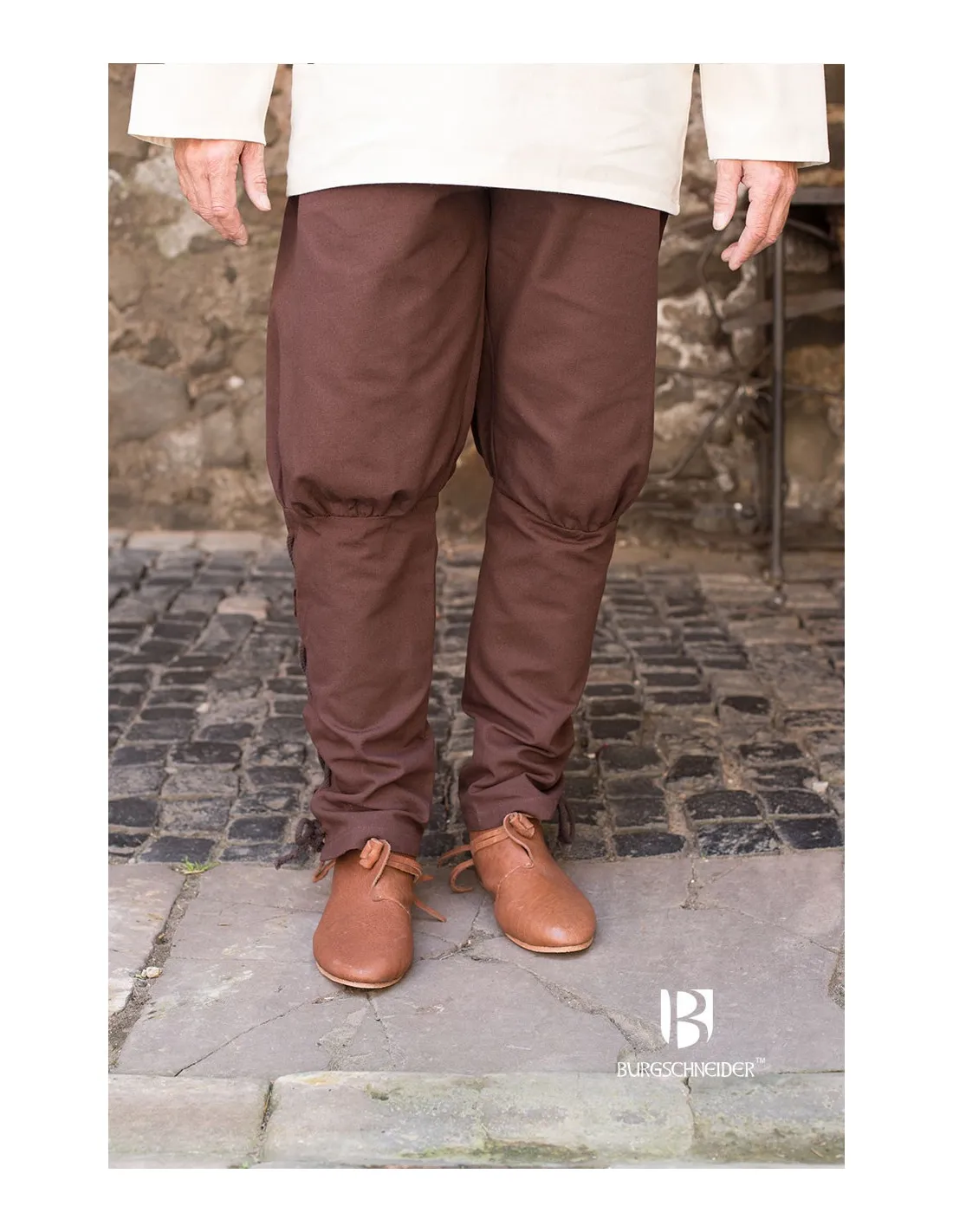 Pantalon médiéval Wigbold, marron ⚔️ Boutique Épées