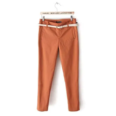 Pantalon stretch détente pour femme blend coton avec petite ceinture