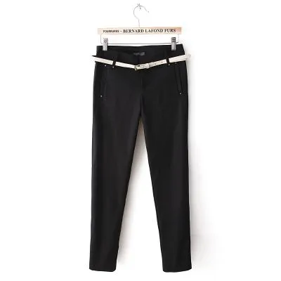 Pantalon stretch détente pour femme blend coton avec petite ceinture