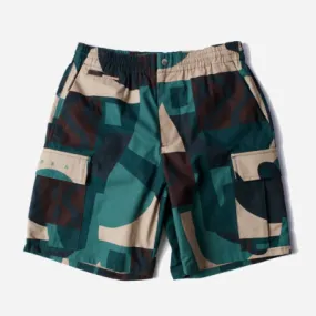 PARRA -  DISTORED CAMO SHORTS -  Green