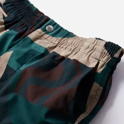 PARRA -  DISTORED CAMO SHORTS -  Green