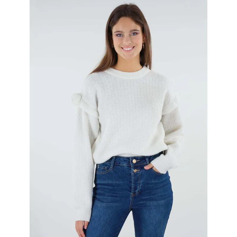 Pull col roulé megan gris femme - Jacqueline De Yong | wimod