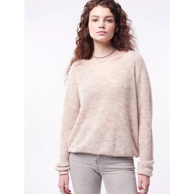 Pull col roulé megan gris femme - Jacqueline De Yong | wimod