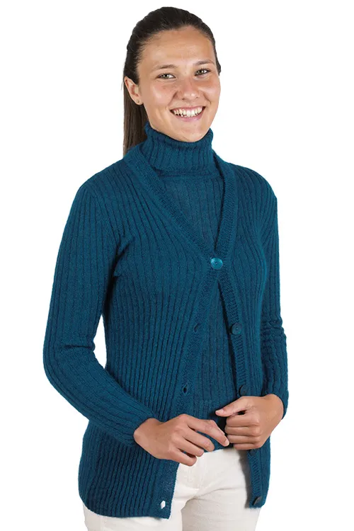 Pull en laine mohair col roulé  