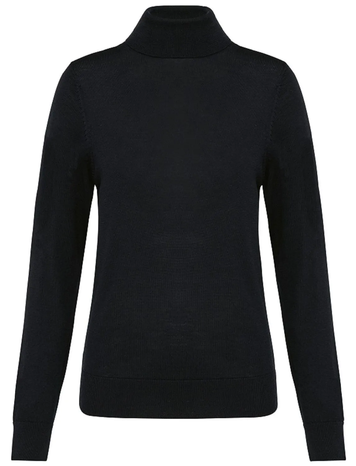 Pull Mérinos col roulé - Femme - PK913 - noir 