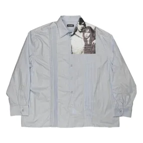 Raf Simons Pleated Photo Print Shirt - SS19