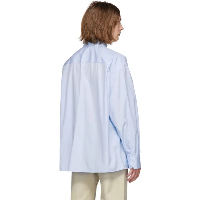 Raf Simons Pleated Photo Print Shirt - SS19