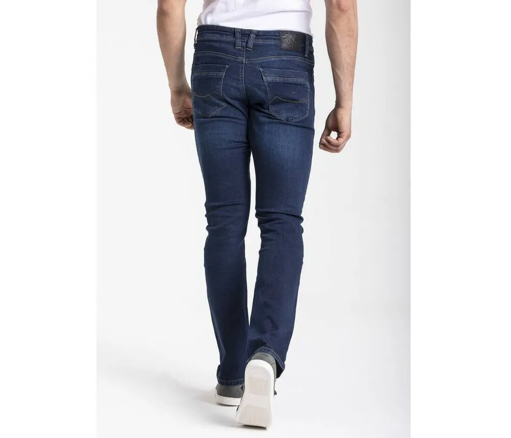 RICA LEWIS RL804 - Jean homme ajusté stretch stone brossé