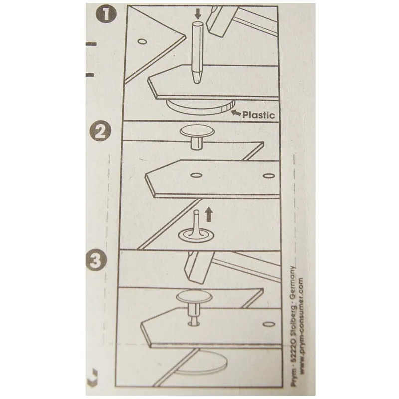 Rivets tubulaires pour épaisseur tissu 6-9mm