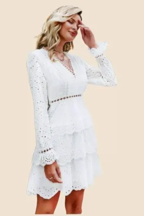 Robe blanche chic et bohème