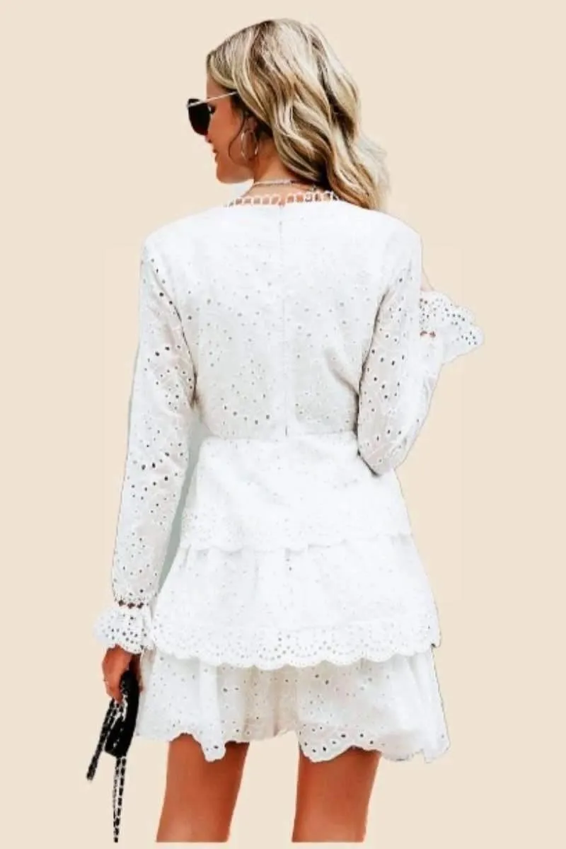 Robe blanche chic et bohème