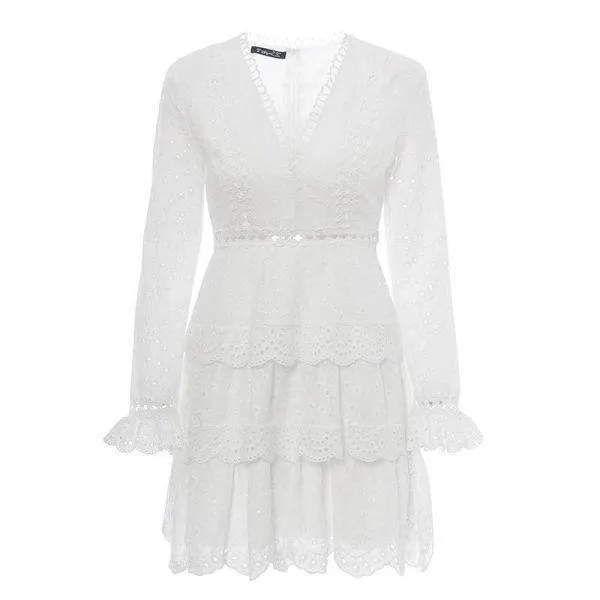 Robe blanche chic et bohème