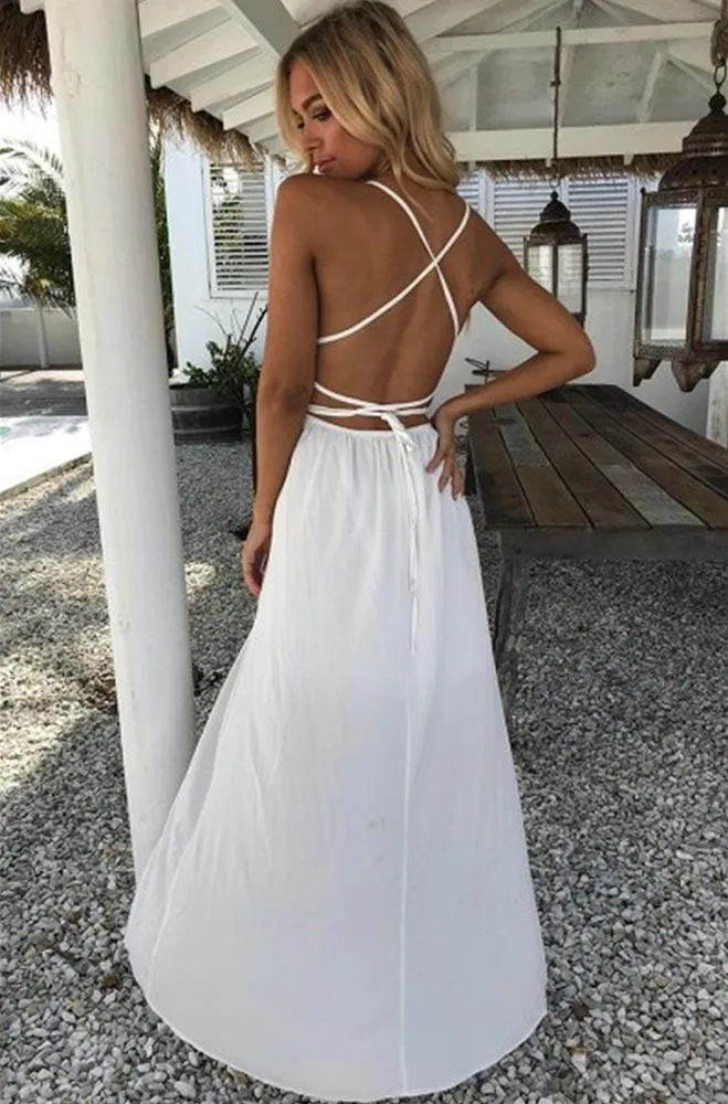 Robe Blanche Dentelle Femme