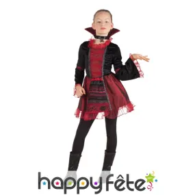 Robe d'enfant vampire avec haut col