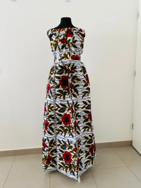 Robe de soirée africaine - Robe convertible en wax