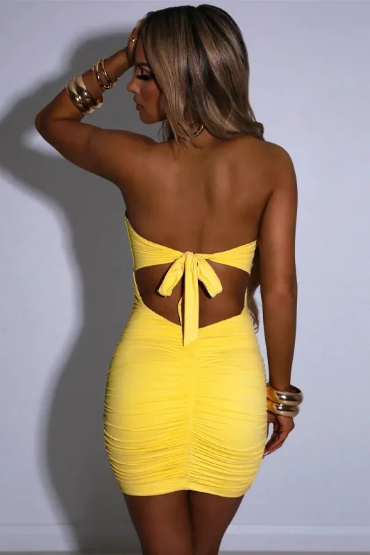 Robe de soirée femme Jaune