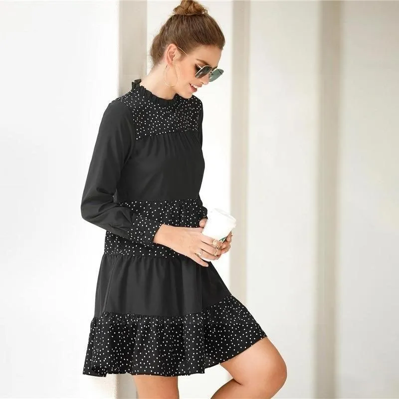 Robe noire bohème chic