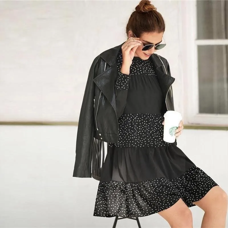 Robe noire bohème chic