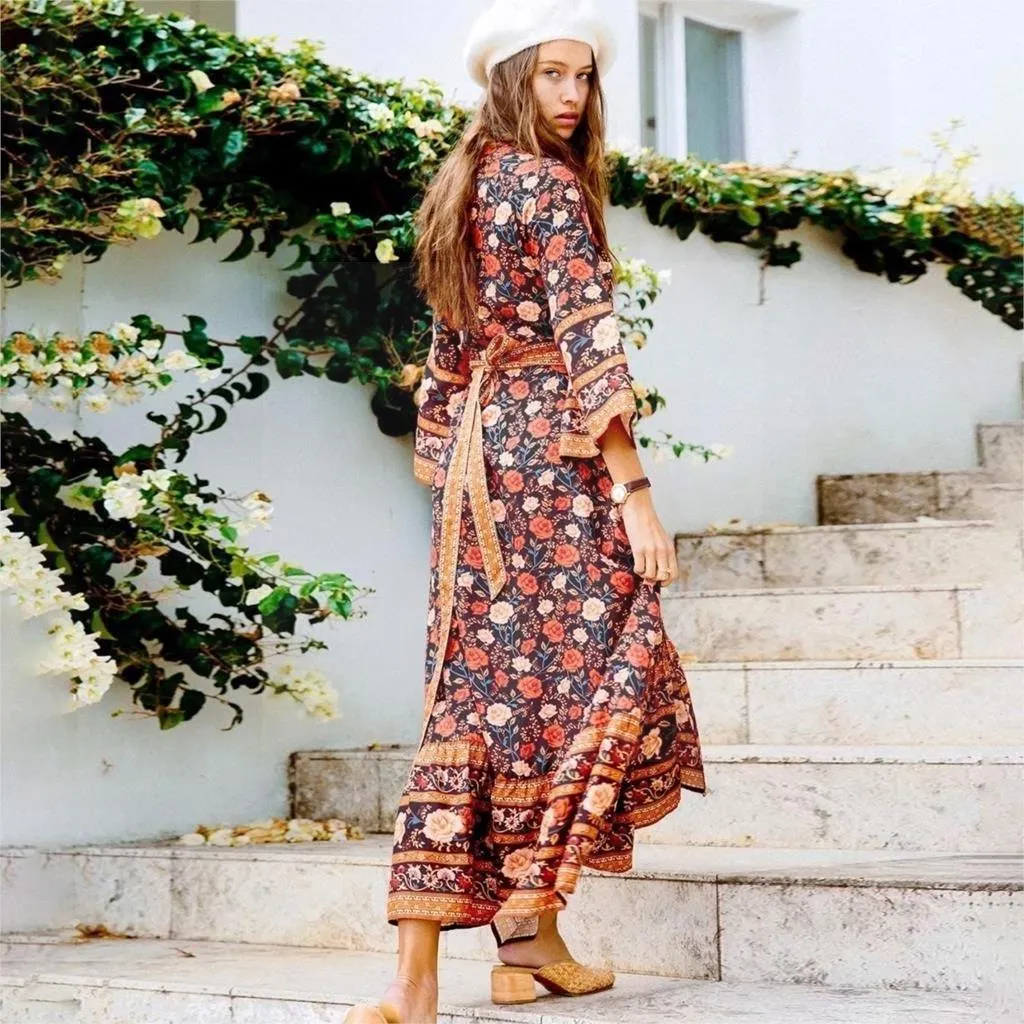 Robe style hippie longue