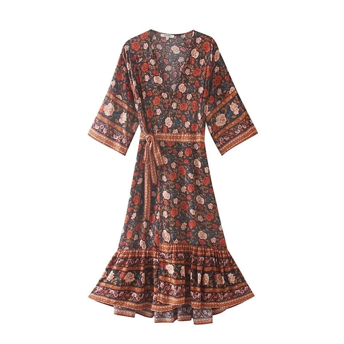 Robe style hippie longue