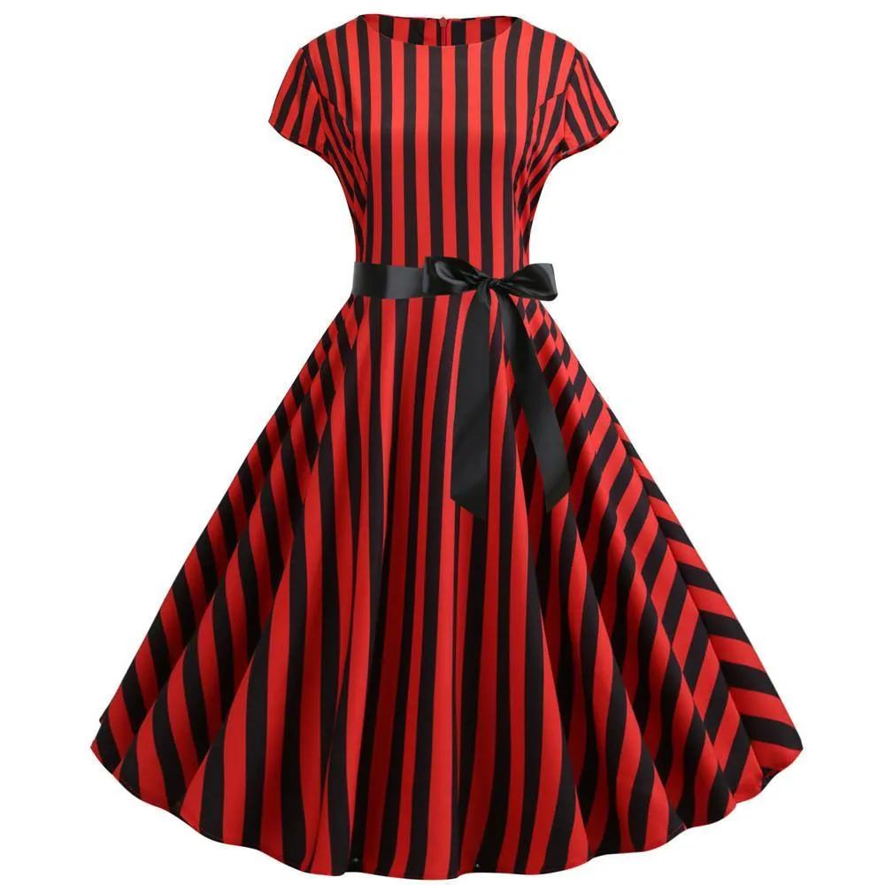 Robe vintage Rockabilly Rouge et Noire