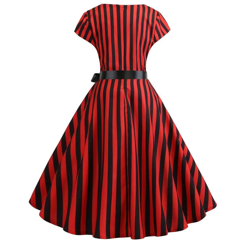 Robe vintage Rockabilly Rouge et Noire