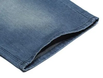 Short Baggy Uni en Denim pour Homme Effet Délavé