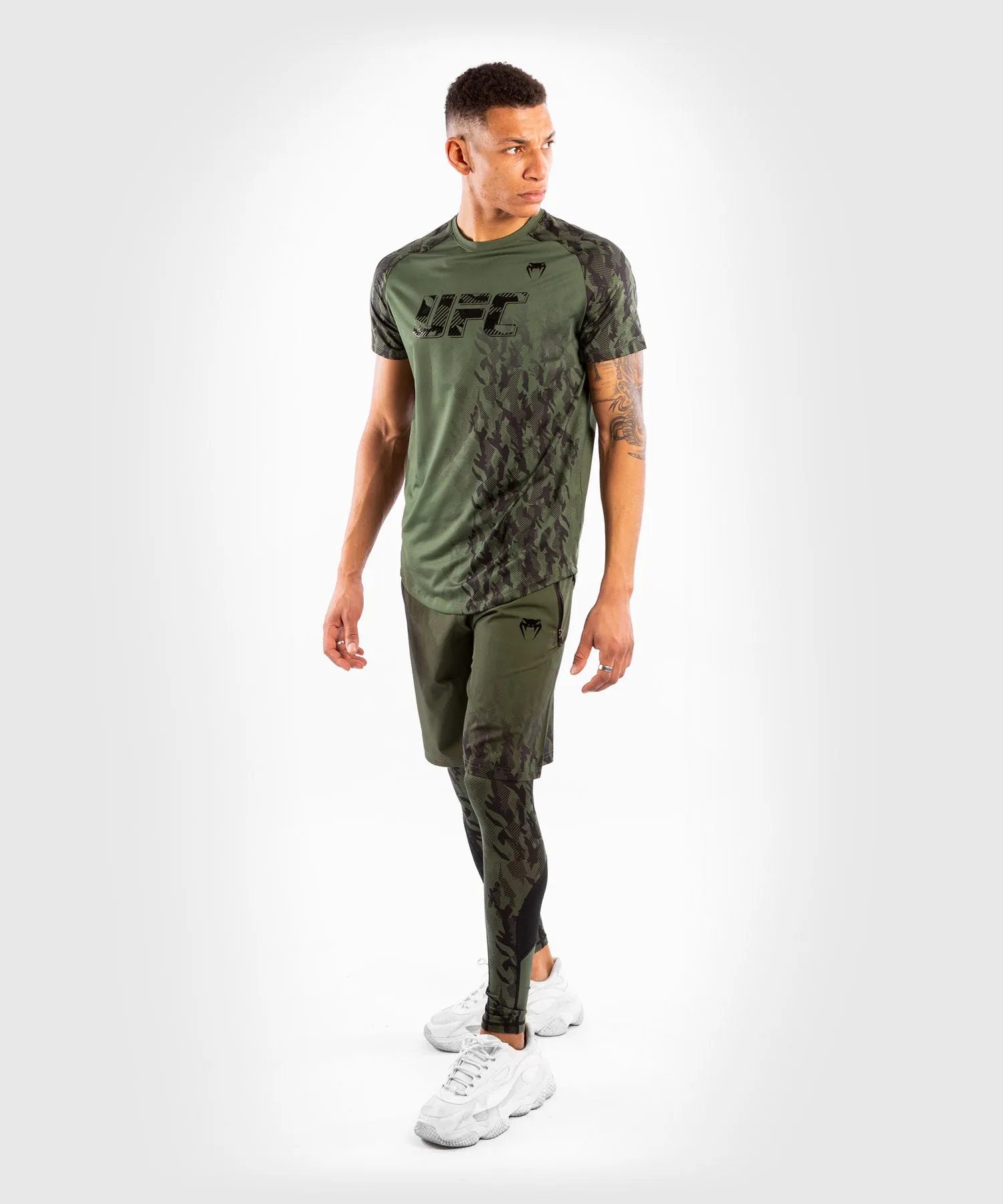 Short de Sport Homme UFC Venum Authentic Fight Week - Kaki