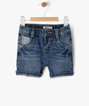 short en jean delave bebe garcon bleu shorts