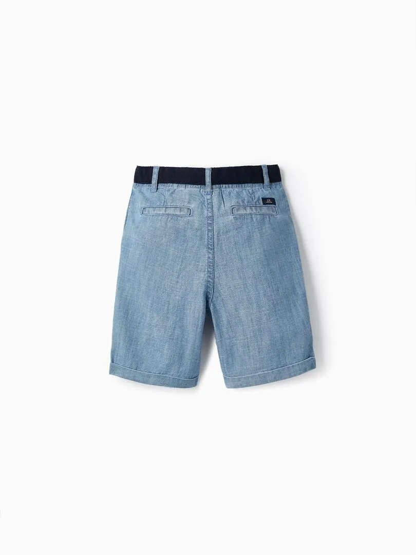 Shorts en jean en coton pour garçon 'Midi'  LETS PARTY - Bleu