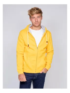 Sweat zippé capuche WAMS - Jaune