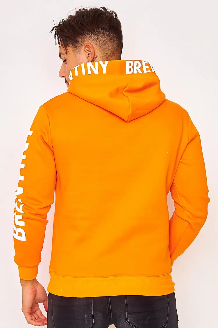 Sweat à capuche orange Brentiny