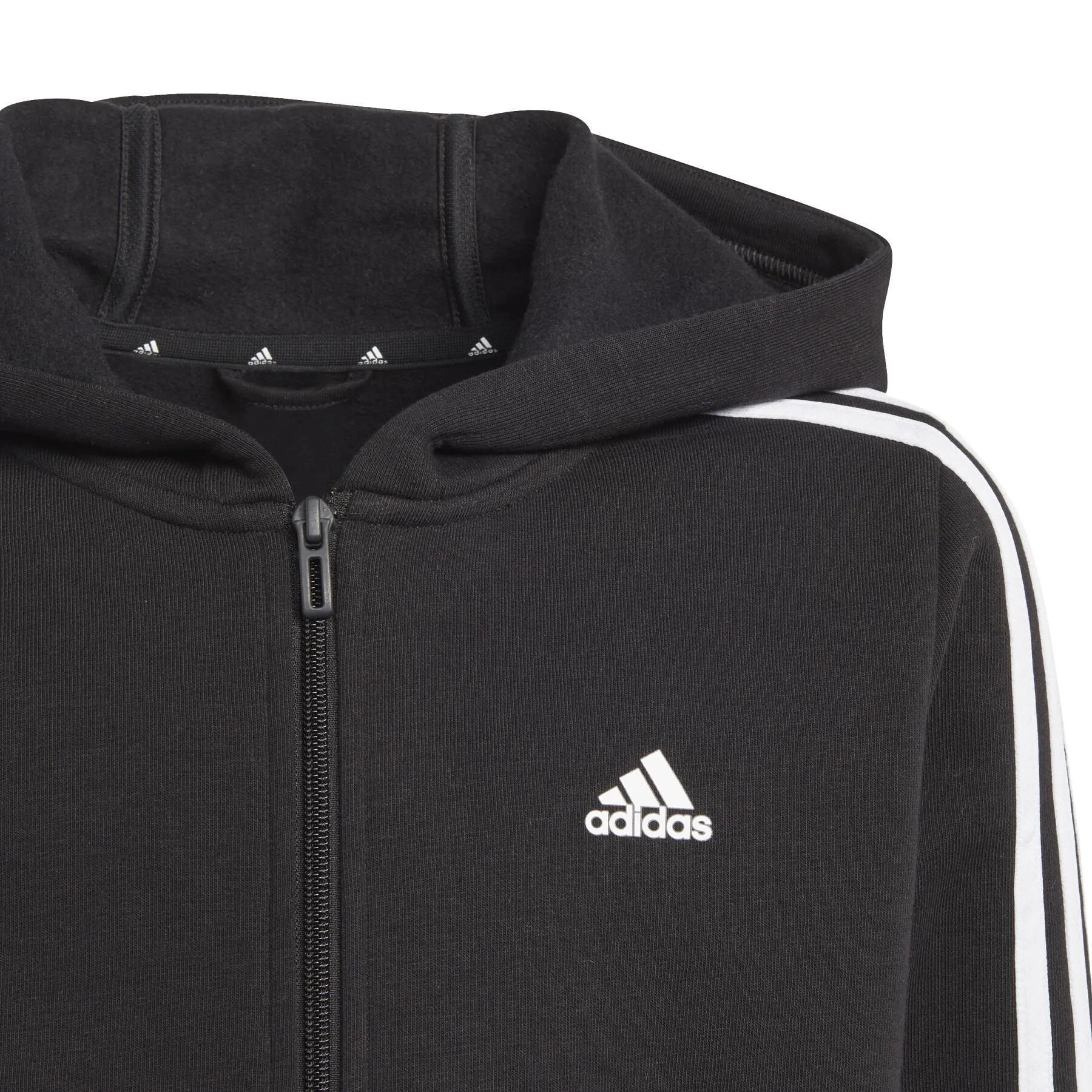 Sweatshirt à capuche zippé enfant adidas 3-Stripes Essentials