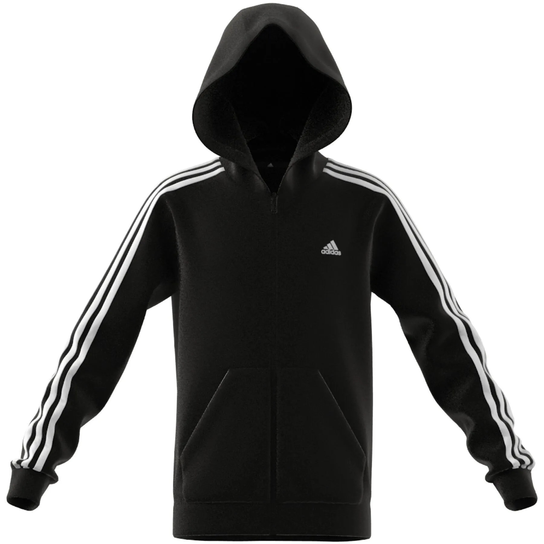 Sweatshirt à capuche zippé enfant adidas 3-Stripes Essentials