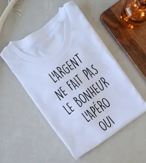 T-shirt 100% Coton bio - L'argent ne fait pas le bonheur