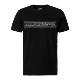 T-shirt Audi quattro noir pour homme