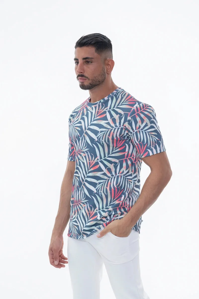 T-shirt aux motifs naturels