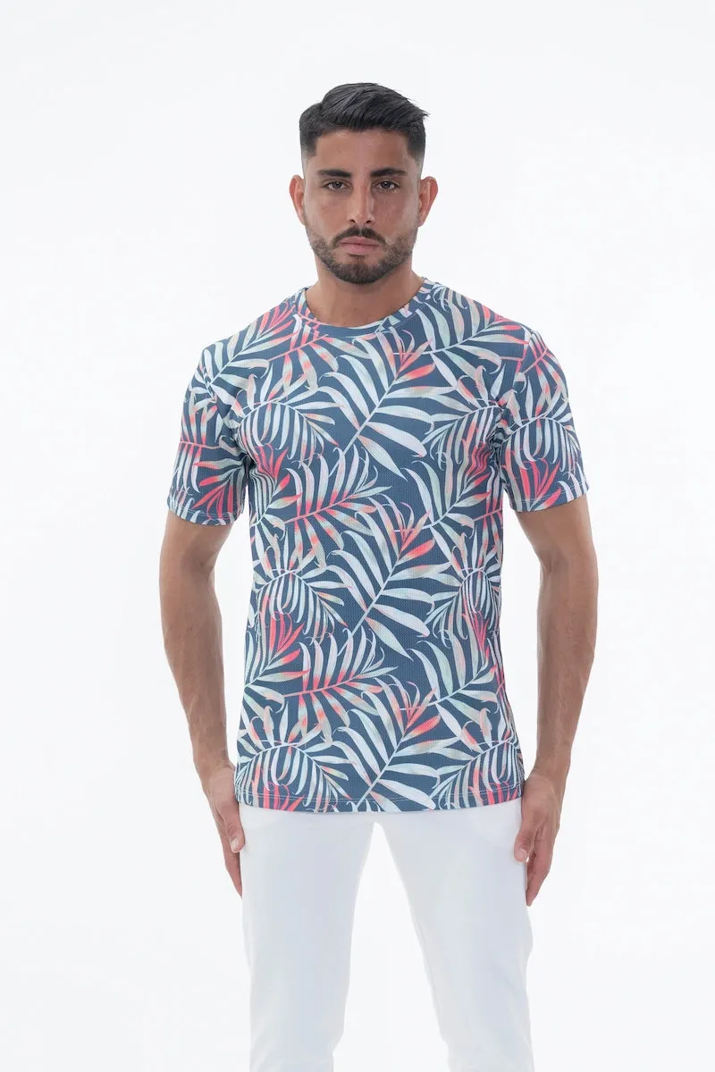 T-shirt aux motifs naturels