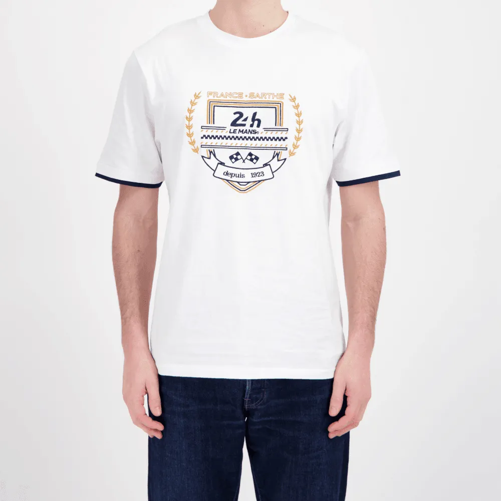 T-SHIRT BLANC BRODÉ