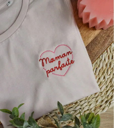 T-shirt brodé - Maman Parfaite